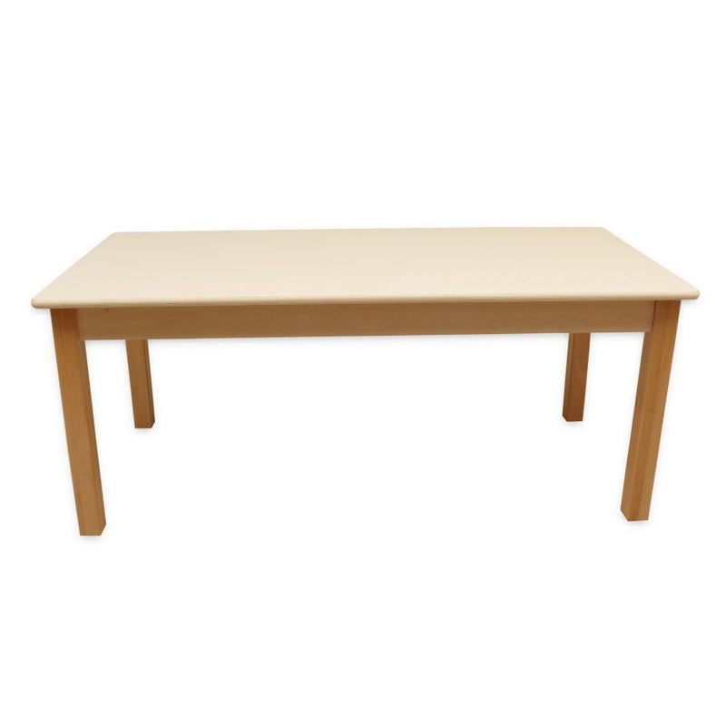 Large Rectangular Birch Table 130cm x 65cm, 3 - 5 Years (Seats 6 Children) Learning SPACE