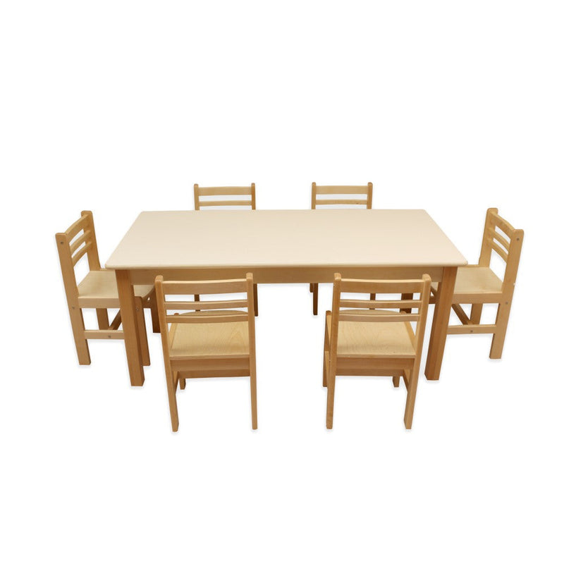 Large Rectangular Birch Table 130cm x 65cm, Learning SPACE