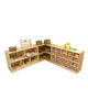 5 Cubby Storage Unit – L122 × D38 – H61 cm or H76 cm, Learning SPACE