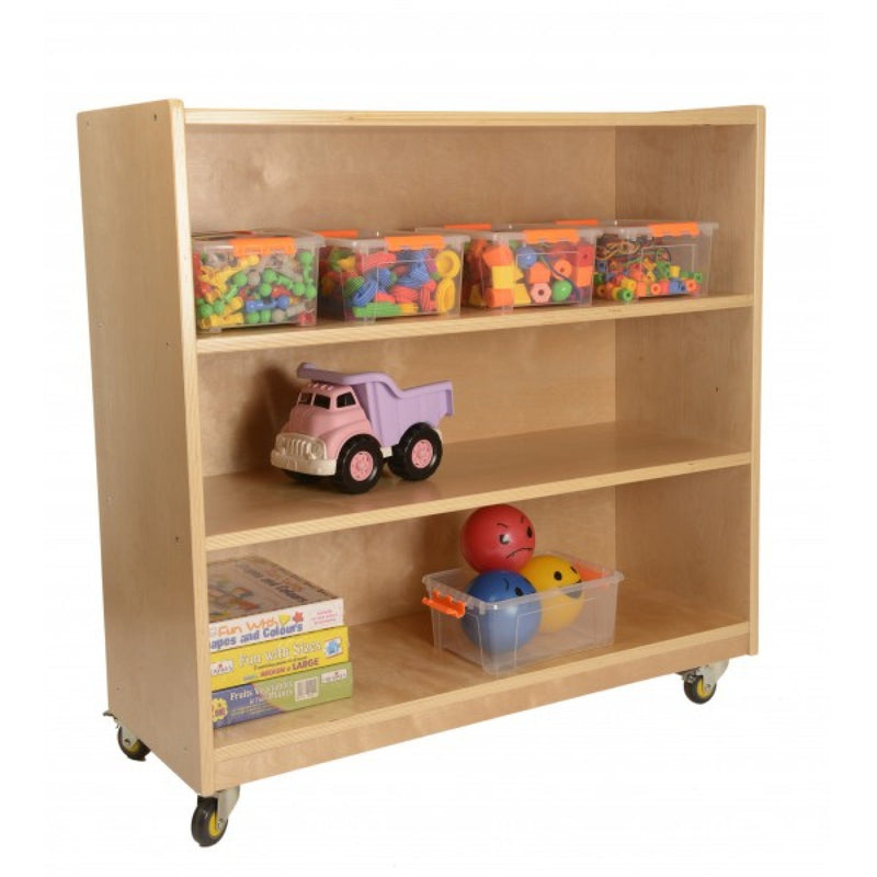 3 Shelf Unit - 91 cm Height Preschool/Afterschool, Add Castors Learning SPACE