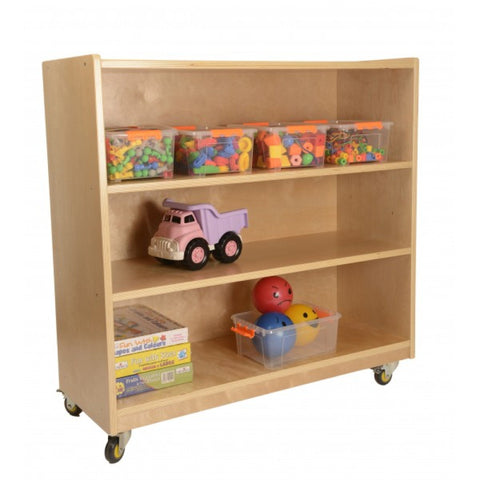 3 Shelf Unit - 91 cm Height Preschool/Afterschool, Add Castors Learning SPACE