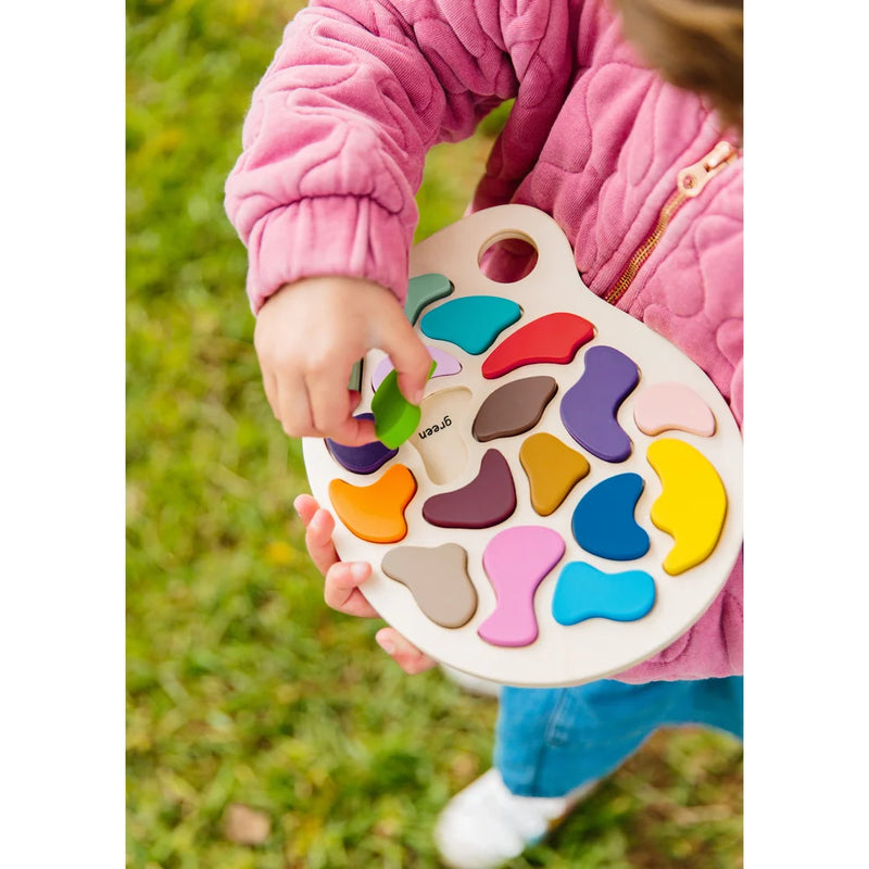 Wooden Artist Palette Puzzle