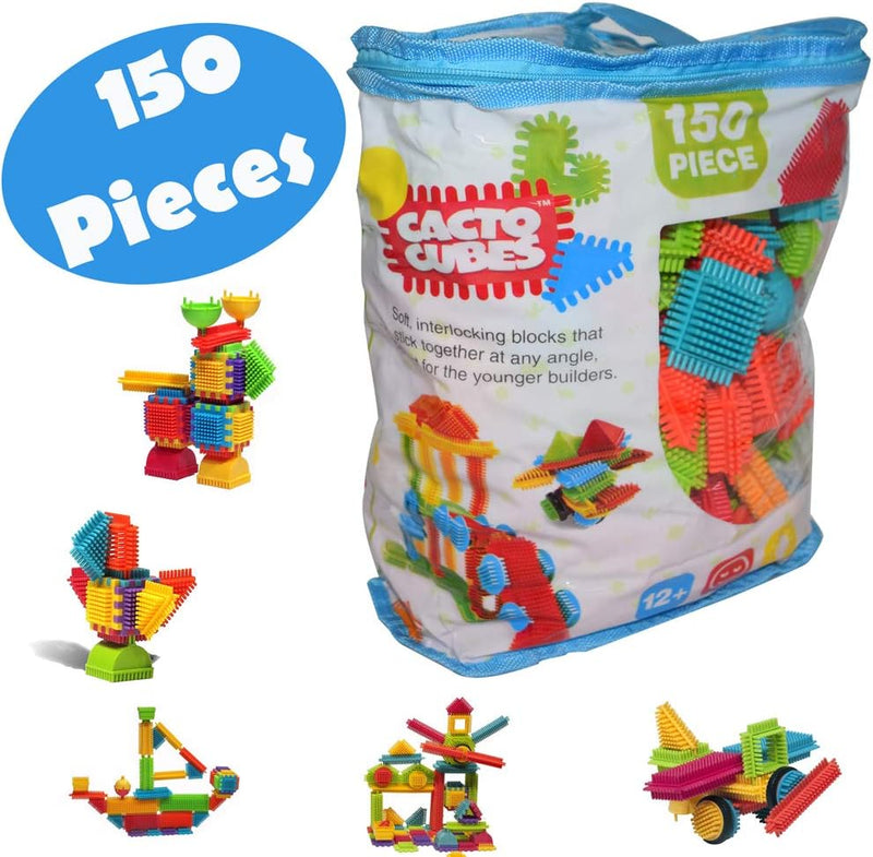 Cacto Cubes Sticking & Joining Building Blocks - 150 Pieces, Learning SPACE