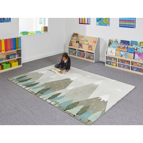 Calm Mountains Rug-Calming & Anxiety,Calming and Relaxation,Dropship,Helps With,Mats & Rugs,Natural,Neutral Colour,Plain Carpet,Rectangular,Rugs,Sensory Flooring,Wellbeing Furniture,World & Nature-Learning SPACE