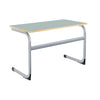 Cantilever Euro Tables: Double - 1200x600mm-Classroom Table, Metalliform, Rectangular, Table, Wellbeing Furniture-460mm (3-4 Years)-Ailsa-Learning SPACE