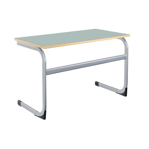 Cantilever Euro Tables: Double - 1200x600mm-Classroom Table, Metalliform, Rectangular, Table, Wellbeing Furniture-460mm (3-4 Years)-Ailsa-Learning SPACE