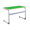 Cantilever Euro Tables: Double - 1200x600mm-Classroom Table, Metalliform, Rectangular, Table, Wellbeing Furniture-460mm (3-4 Years)-Green-Learning SPACE