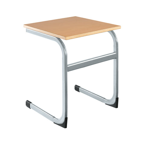 Cantilever Euro Tables: Square Single-Classroom Table, Metalliform, Square, Table, Wellbeing Furniture-460mm (3-4 Years)-Beech-EUR-66-PS-460-BH-DP1-PSCH-Learning SPACE