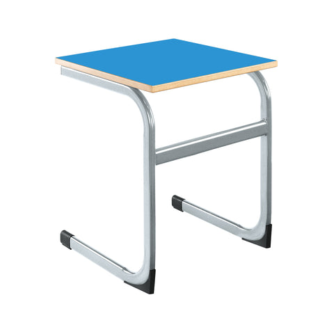 Cantilever Euro Tables: Square Single-Classroom Table, Metalliform, Square, Table, Wellbeing Furniture-460mm (3-4 Years)-Blue-EUR-66-PS-460-BL-DP1-PSCH-Learning SPACE