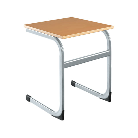 Cantilever Euro Tables: Square Single-Classroom Table, Metalliform, Square, Table, Wellbeing Furniture-460mm (3-4 Years)-Oak-EUR-66-PS-460-OK-DP1-PSCH-Learning SPACE