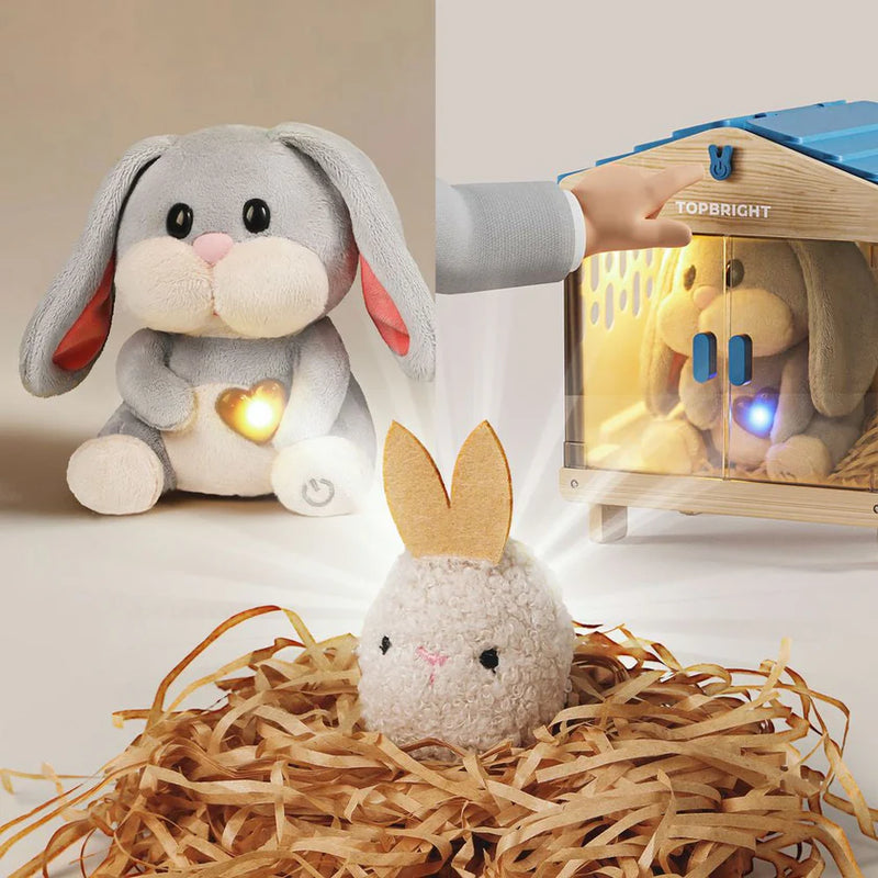 Care Pets - Mummy Bunny Interactive Cuddly Toy, Learning SPACE