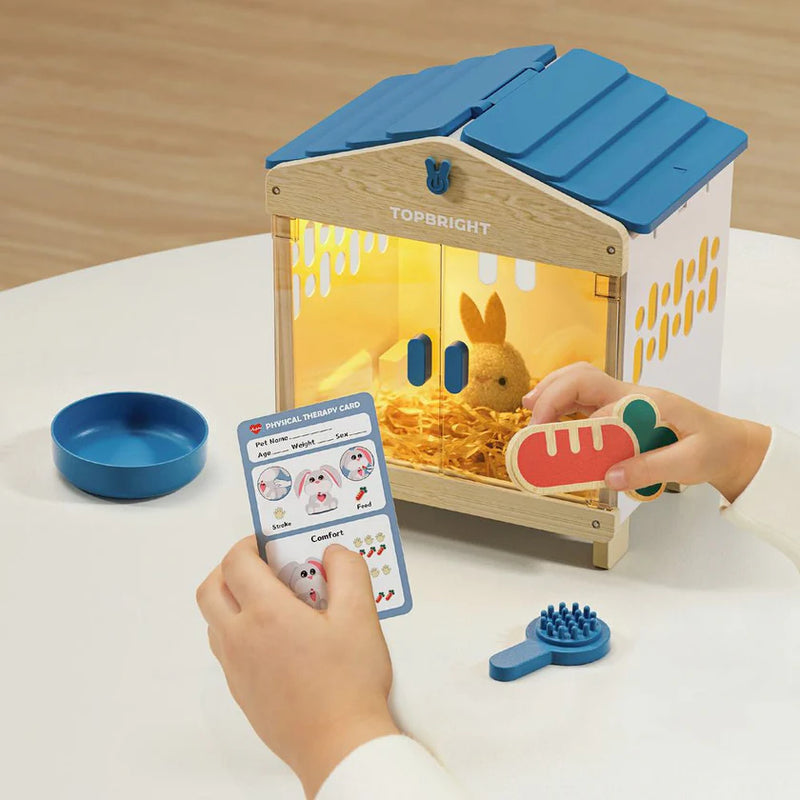 Care Pets - Mummy Bunny Interactive Cuddly Toy, Learning SPACE