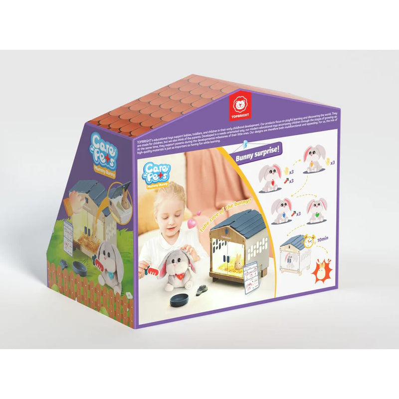 Care Pets - Mummy Bunny Interactive Cuddly Toy, Learning SPACE