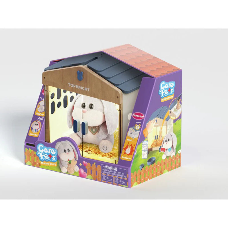Care Pets - Mummy Bunny Interactive Cuddly Toy, Learning SPACE