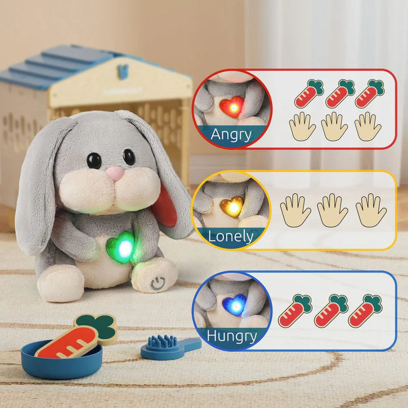 Care Pets - Mummy Bunny Interactive Cuddly Toy, Learning SPACE