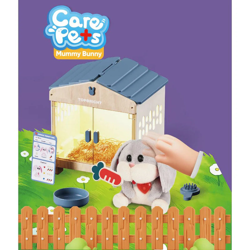 Care Pets - Mummy Bunny Interactive Cuddly Toy, Learning SPACE