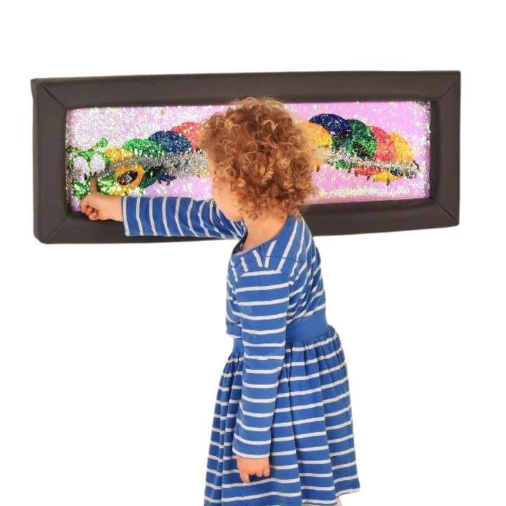 Caterpillar Padded Flip Sequin Board, Learning SPACE