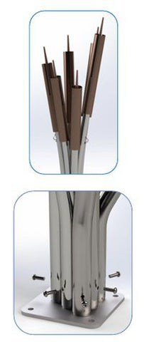 Cattails - A-Minor (Set of 6) - Sensory Garden Musical Instruments-Cerebral Palsy,Dropship,Music,Outdoor Musical Instruments,Playground Equipment,Primary Music,Sensory Garden-Learning SPACE