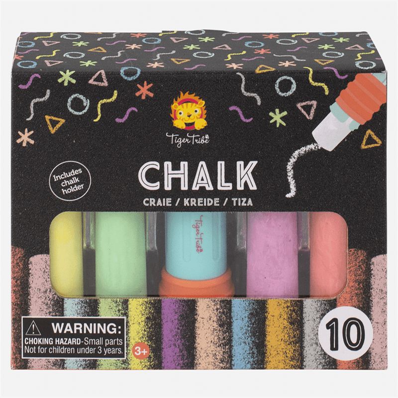 Chalk Stationery-Art Materials, Arts & Crafts, Baby Arts & Crafts, Bigjigs Toys, Chalk, Drawing & Easels, Garden Game, Messy Play, Outdoor Toys & Games, Playground Equipment, Primary Arts & Crafts, Primary Literacy, Stationery, Tiger Tribe-Learning SPACE