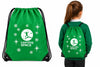 Learning SPACE Green Christmas Drawstring Tote Bag, Learning SPACE
