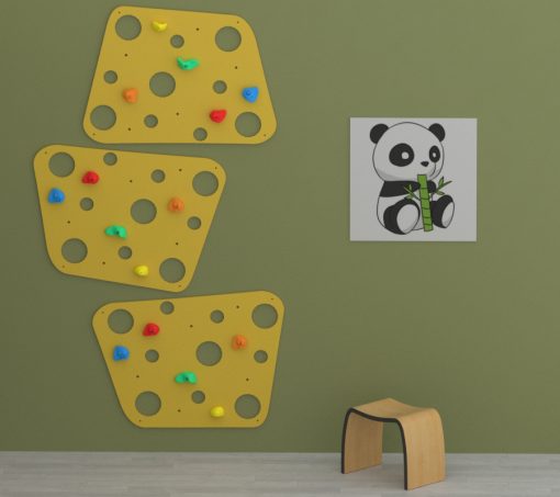 Cheese Shaped Indoor Climbing Wall, Learning SPACE