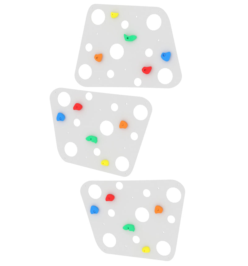 Cheese Shaped Indoor Climbing Wall, White Learning SPACE