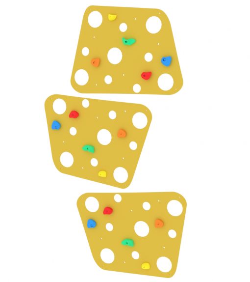 Cheese Shaped Indoor Climbing Wall, Wooden Learning SPACE