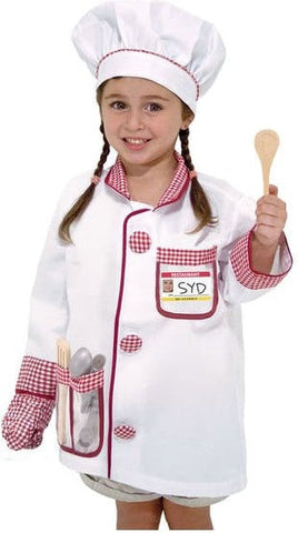 Chef Role Play Costume Set-Dress Up Costumes & Masks, Gifts For 2-3 Years Old, Gifts for 5-7 Years Old, Halloween, Imaginative Play, Kitchens & Shops & School, Play Kitchen Accessories, Puppets & Theatres & Story Sets, Role Play, Seasons, Stock-Learning SPACE