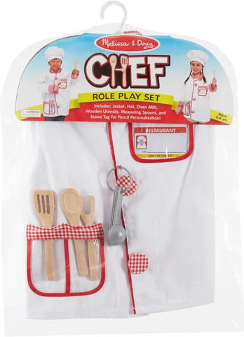 Chef Role Play Costume Set-Dress Up Costumes & Masks, Gifts For 2-3 Years Old, Gifts for 5-7 Years Old, Halloween, Imaginative Play, Kitchens & Shops & School, Play Kitchen Accessories, Puppets & Theatres & Story Sets, Role Play, Seasons, Stock-Learning SPACE