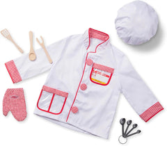 Chef Role Play Costume Set-Dress Up Costumes & Masks, Gifts For 2-3 Years Old, Gifts for 5-7 Years Old, Halloween, Imaginative Play, Kitchens & Shops & School, Play Kitchen Accessories, Puppets & Theatres & Story Sets, Role Play, Seasons, Stock-Learning SPACE