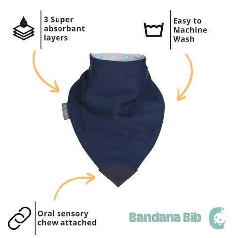 Chew Bandana Bib 6PK, Learning SPACE