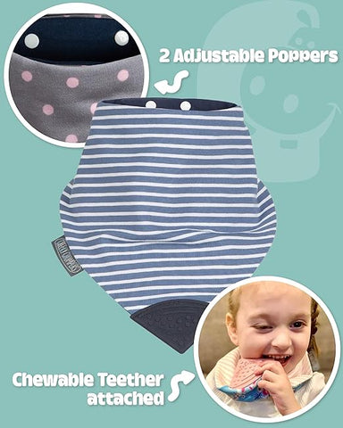 Chew Bandana Bib 6PK, Learning SPACE