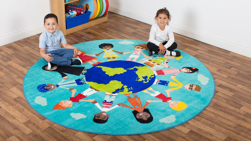 Children of the World™ 2m Carpet - Teal, Learning SPACE