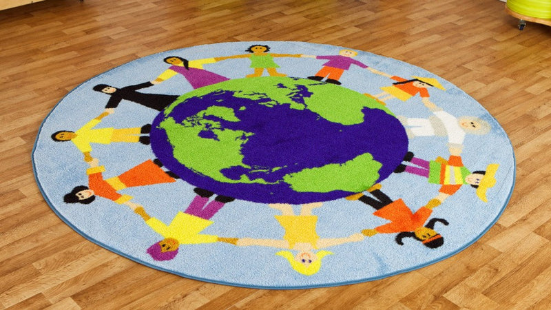 Children of the World™ - 2m Multi-Cultural Carpet, Learning SPACE