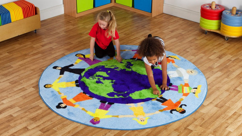 Children of the World™ - 2m Multi-Cultural Carpet, Learning SPACE