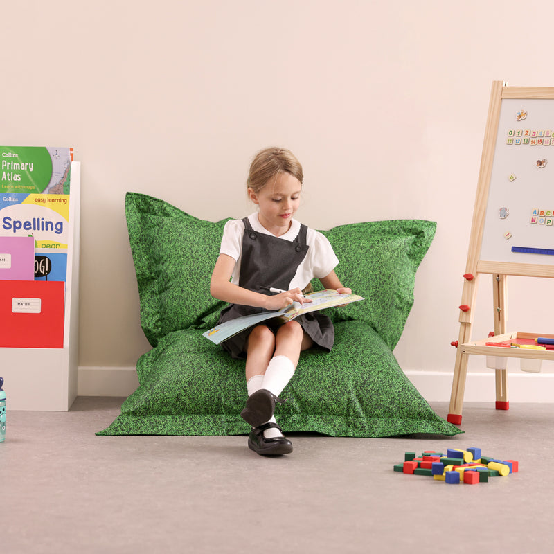 Children's Grass Floor Cushion Bean Bag, Learning SPACE