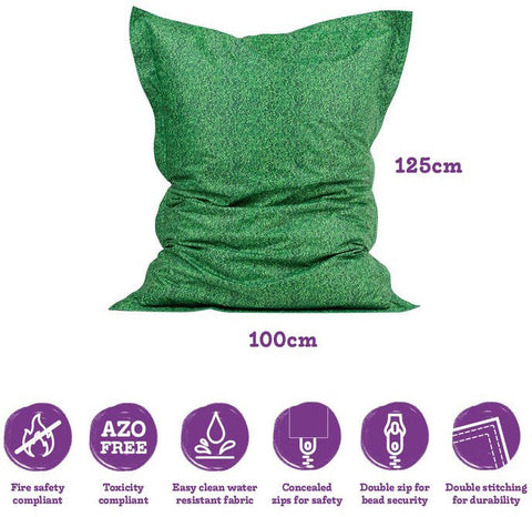 Children's Grass Floor Cushion Bean Bag-Bean Bags,Bean Bags & Cushions,Calming & Anxiety,Calming and Relaxation,Dropship,Eden Learning Spaces,Helps With,Nature Learning Environment,Nature Sensory Room,Nurture Room,Stock,Wellbeing Furniture-Learning SPACE