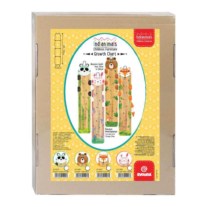 Children's Panda Height Chart, Learning SPACE