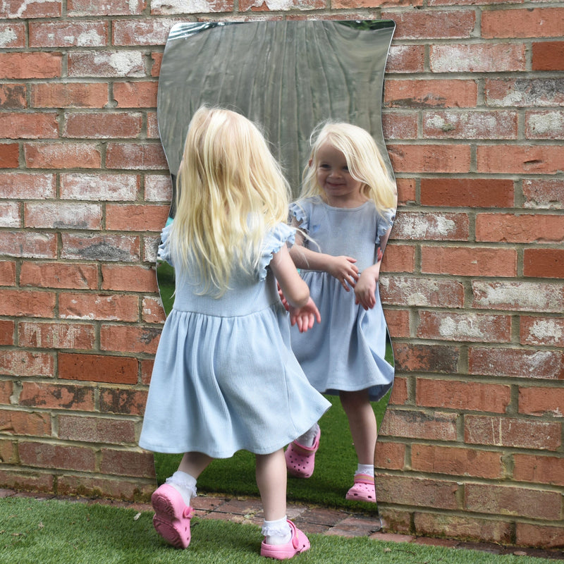 Children's Plastic Safety Mirrors - Giant Wavy Mirror, Learning SPACE