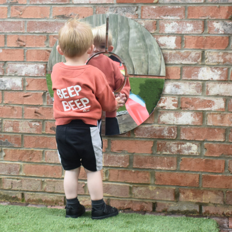 Children's Plastic Safety Mirrors - Round Window Mirror set, Learning SPACE