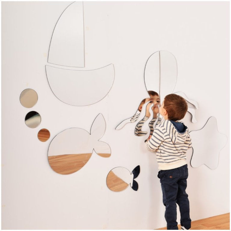Children's Plastic Safety Mirrors - Sand And Sea, Learning SPACE
