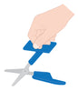 Childrens Push Down Table Top Scissors, Learning SPACE