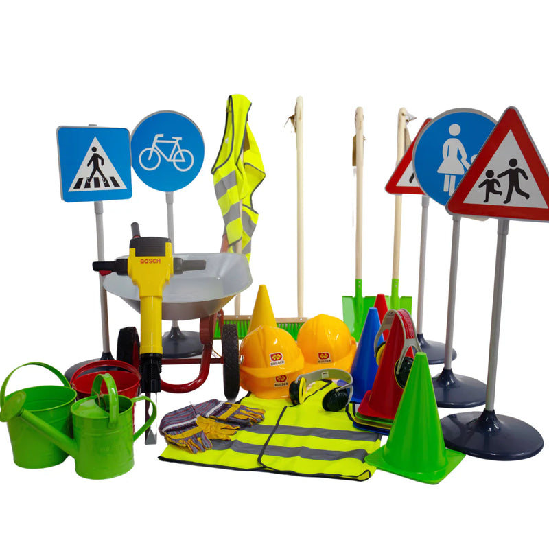 Children's Road Construction Play Kit, Learning SPACE