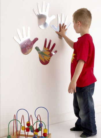 Children’s Safety Mirror Set - 4 Hands (2 Pairs)-AllSensory, Down Syndrome, Helps With, Outdoor Mirrors, Playground Equipment, Playground Wall Art & Signs, Sensory Garden, Sensory Mirrors, Sensory Seeking, Stock-Learning SPACE