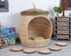 Children's Wicker Acorn Corner Pod-Cosy Direct, Nooks dens & Reading Areas, Play Dens, pod, Sensory Dens, Wicker & Willow Dens-Learning SPACE