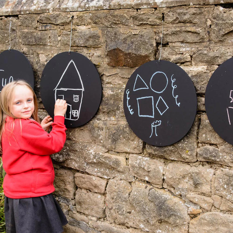 Circular Chalkboards - 40cm Pack of 4, Learning SPACE