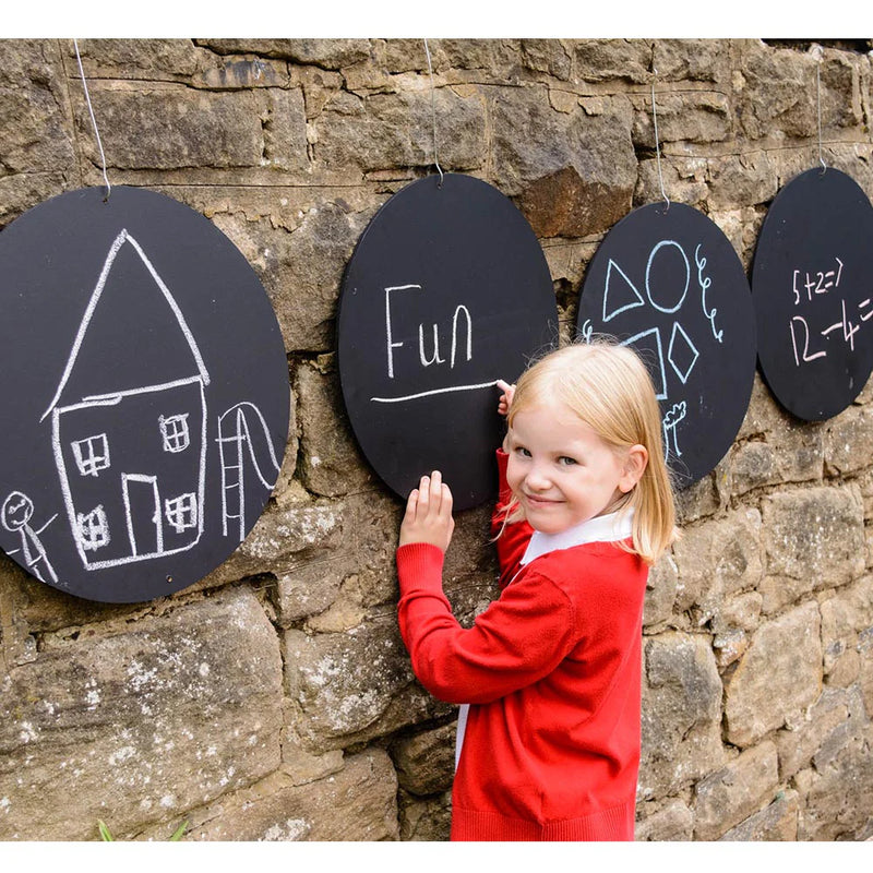 Circular Chalkboards - 40cm Pack of 4, Learning SPACE