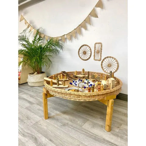 Circular Wicker Play Tray - (D)100cm-Cosy Direct, Fine Motor Skills, Imaginative Play, Role Play, Storage Bins & Baskets, Trays-26772-Learning SPACE