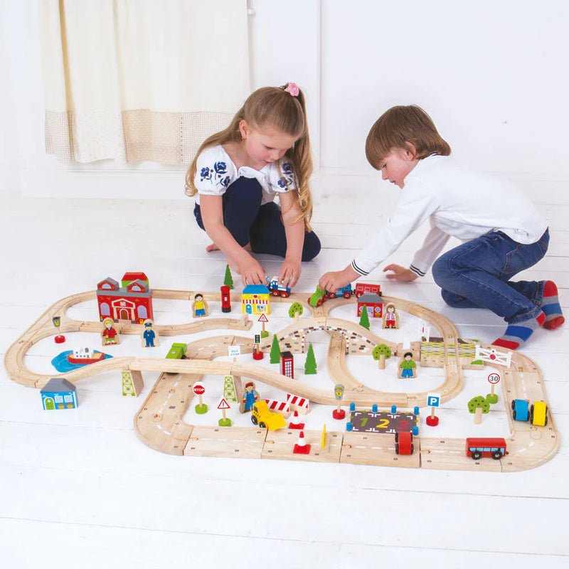 City Road & Railway Train Set, Learning SPACE