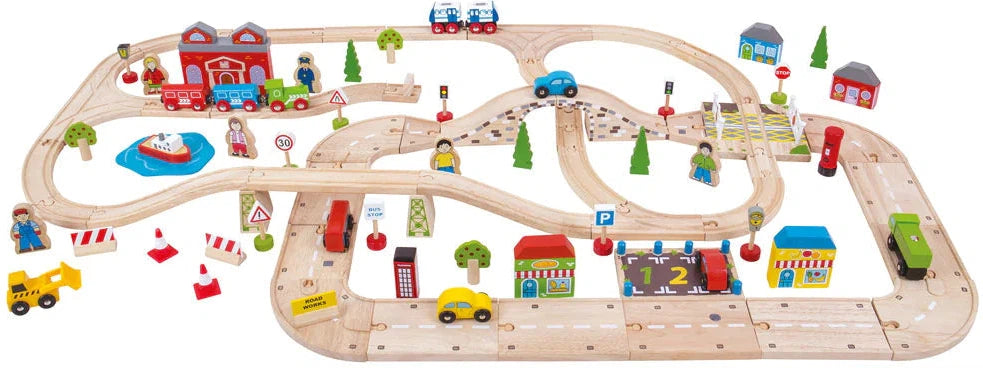 City Road & Railway Train Set, Learning SPACE